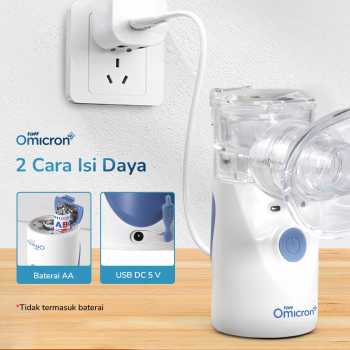 Gambar produk TaffOmicron Alat Terapi Pernapasan Mesh Nebulizer Portable Inhaler - YM-3R9