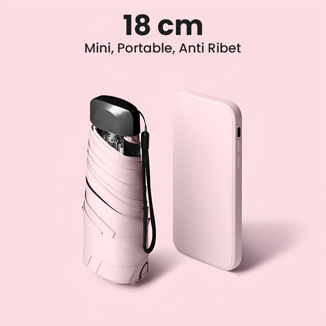 Gambar produk MUCAI Payung Lipat Kecil Portable Anti UV Waterproof UPF 50+ - 190T