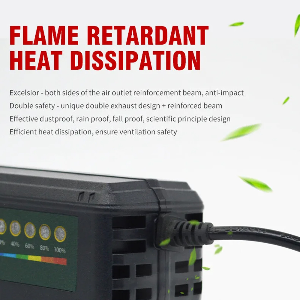Gambar produk JHOPASS Charger Aki Sepeda Listrik Smart Battery Charger Portable 60V 20Ah - JH-20