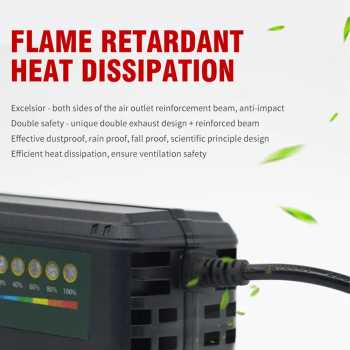 Gambar produk JHOPASS Charger Aki Sepeda Listrik Smart Battery Charger Portable 60V 20Ah - JH-20
