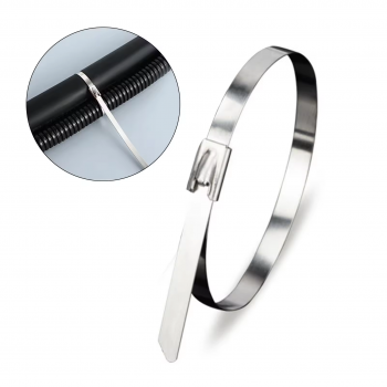 Gambar produk GARGO Kabel Ties Stainless Steel Self Locking Cable Ties 100 PCS 350mm - GRG