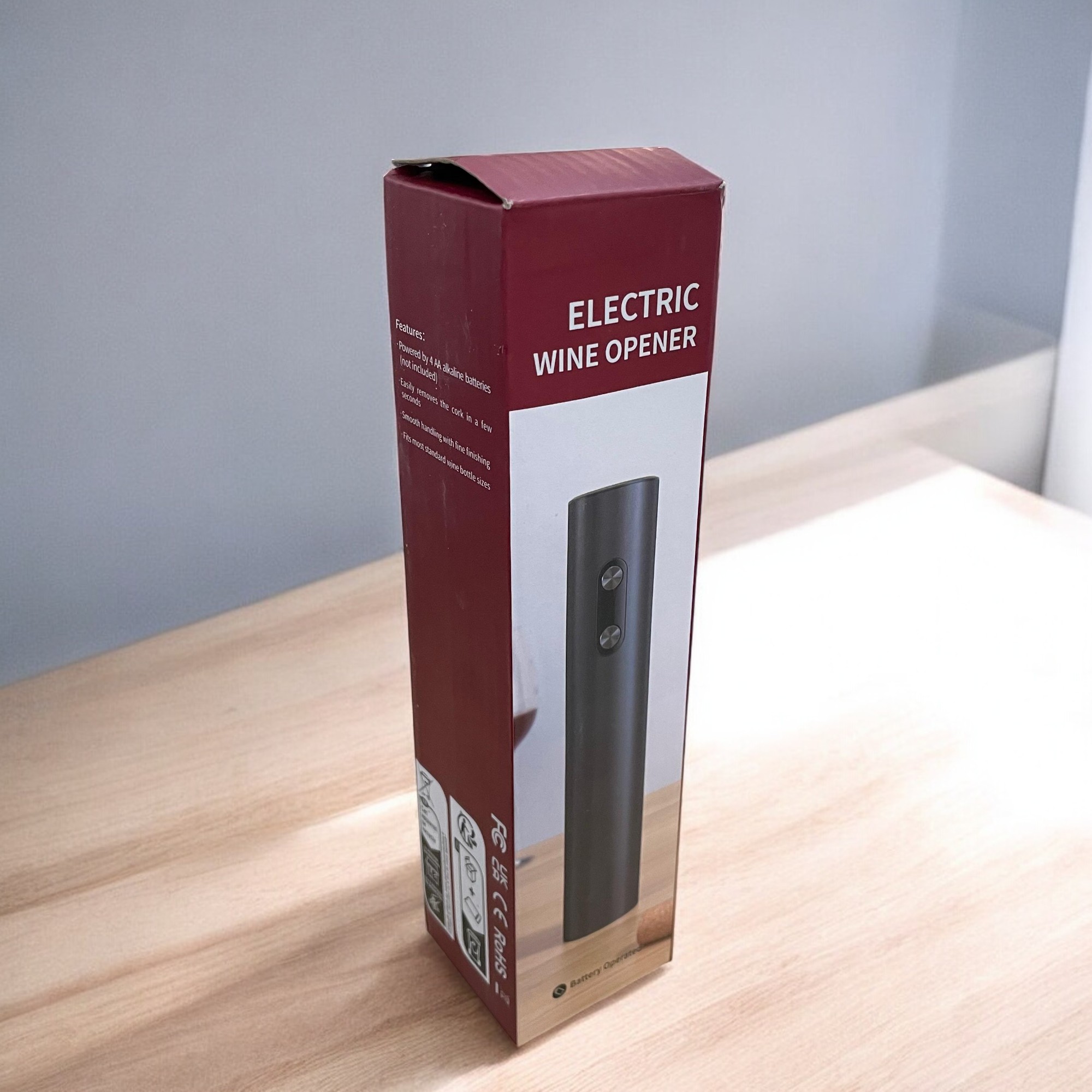 Secura Pembuka Tutup Botol Wine Elektrik Automatic Corkscrew Opener - S-410 Gambar produk Secura Pembuka Tutup Botol Wine Elektrik Automatic Corkscrew Opener - S-410