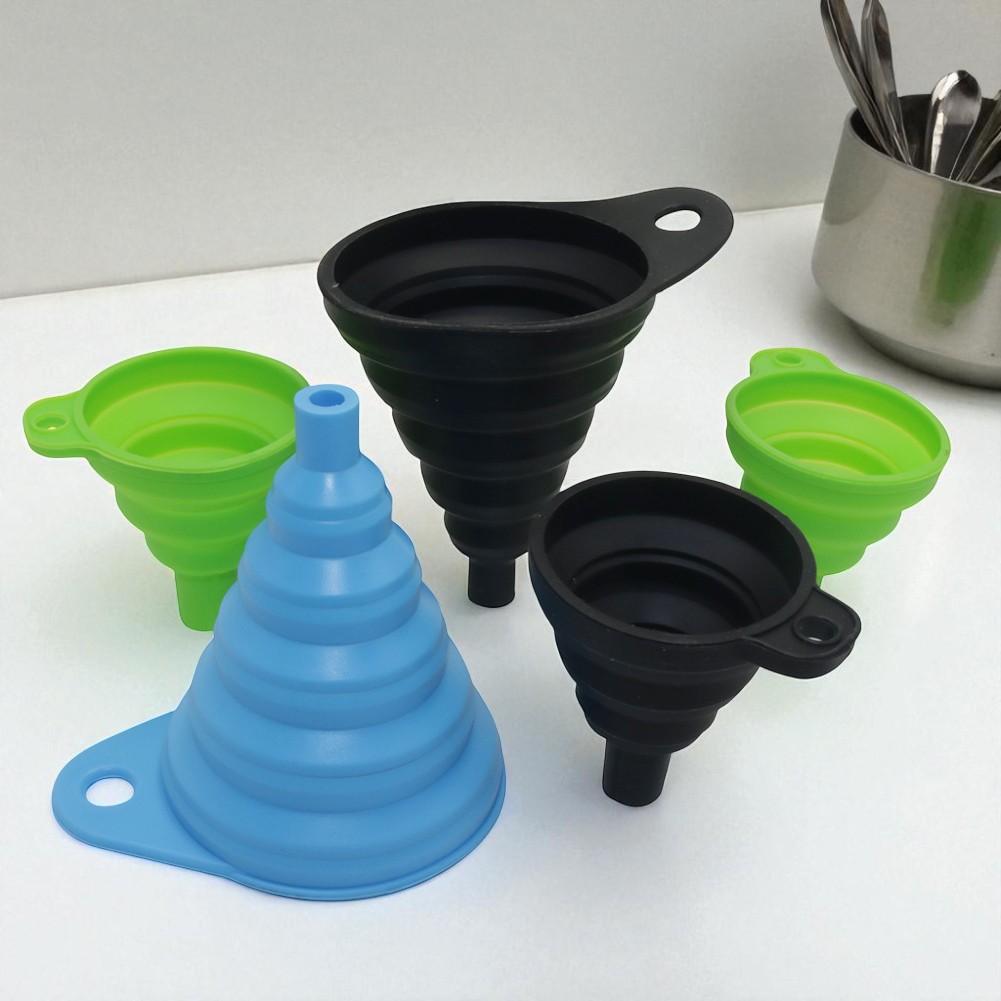 Gambar produk Corong Lipat Air Minyak Multifungsi Collapsible Silicone Funnel 1.5cm - CL15