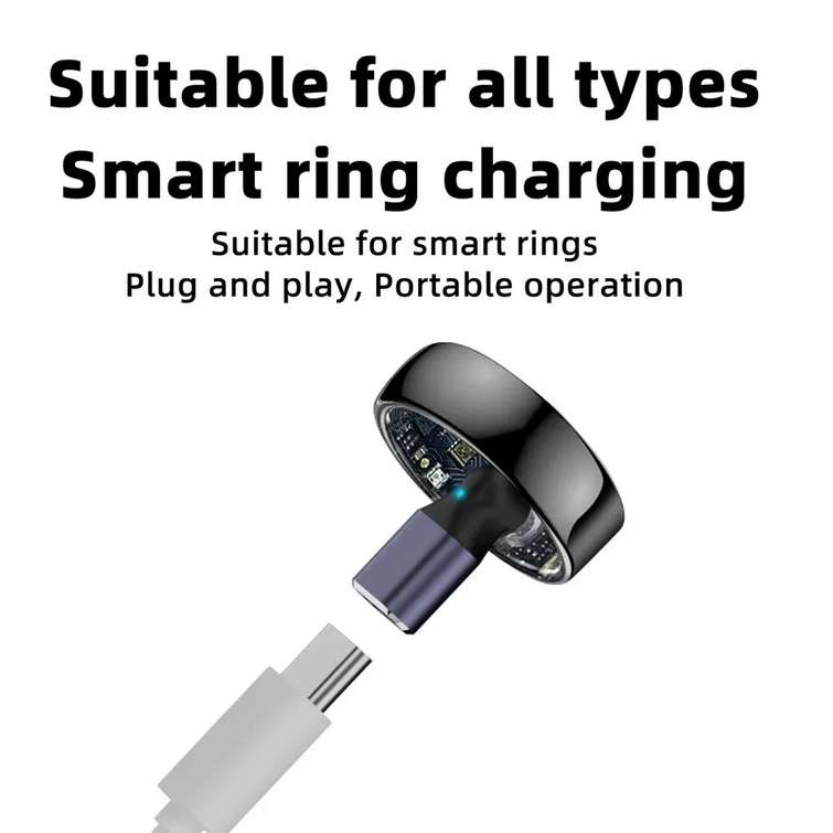 Gambar produk ODITY Universal Magnetic Charger Adapter USB Type C for Smart Ring - XT-23