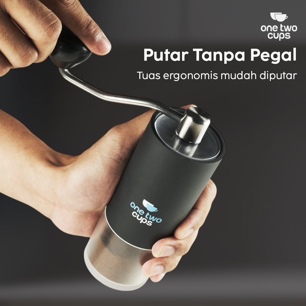Gambar produk One Two Cups Alat Penggiling Kopi Manual Coffee Grinder Adjustable - BN50
