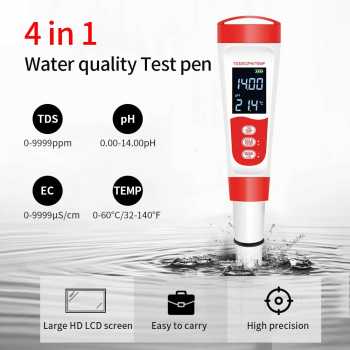 Gambar produk TOONEY Alat Pengetes Air Water Purity Quality Tester Digital 4in1 - TN359