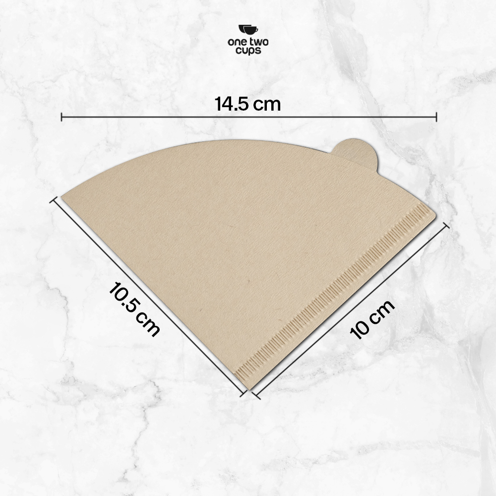 Gambar produk One Two Cups Kertas Saringan Kopi Filter Paper V60 1-2 Cups 100 PCS - V40