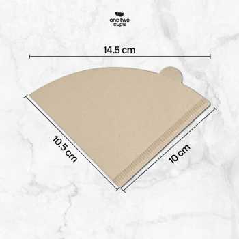 Gambar produk One Two Cups Kertas Saringan Kopi Filter Paper V60 1-2 Cups 100 PCS - V40