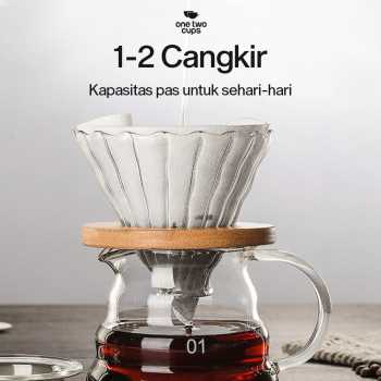 Gambar produk One Two Cups Kertas Saringan Kopi Filter Paper V60 1-2 Cups 100 PCS - V40