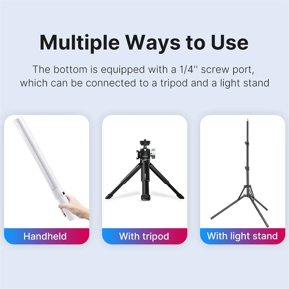 Gambar produk Ulanzi Lampu Fill Light Stick RGBW OLED Display Portable 2000mAh 4.8W - VL119