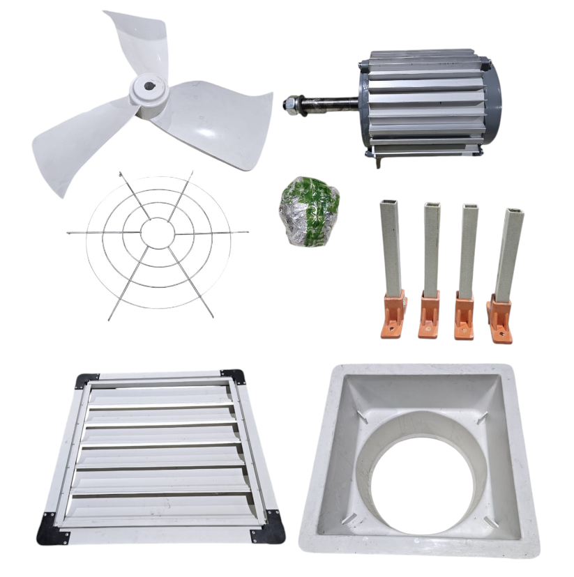 Gambar produk MINXIN Exhaust Fan Industrial Fiberglass Blade 43.5cm 820RPM 370W - ZS-1070