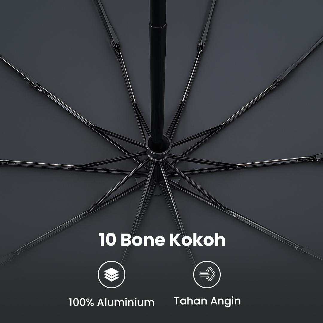 Gambar produk Rainscape Payung Lipat Buka Tutup Otomatis Anti UV 10 Bone 105cm - ZD001
