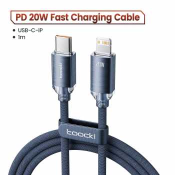 Gambar produk Toocki Kabel Data Type C to Lightning Fast Charging Braided 20W 1M - TXCTL-SJ03