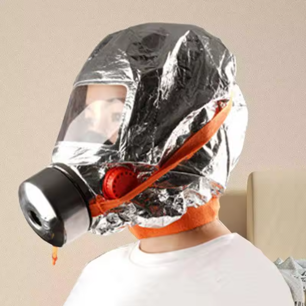 Gambar produk NANUI Masker Gas Respirator Full Face Fire Protection Anti Fog - TZL30