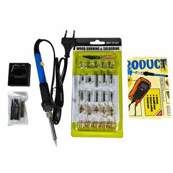 Gambar produk DGKS Solder Alat Lukis Bakar Wood Burning Pen Pyrography 60W 36 Set - A59276