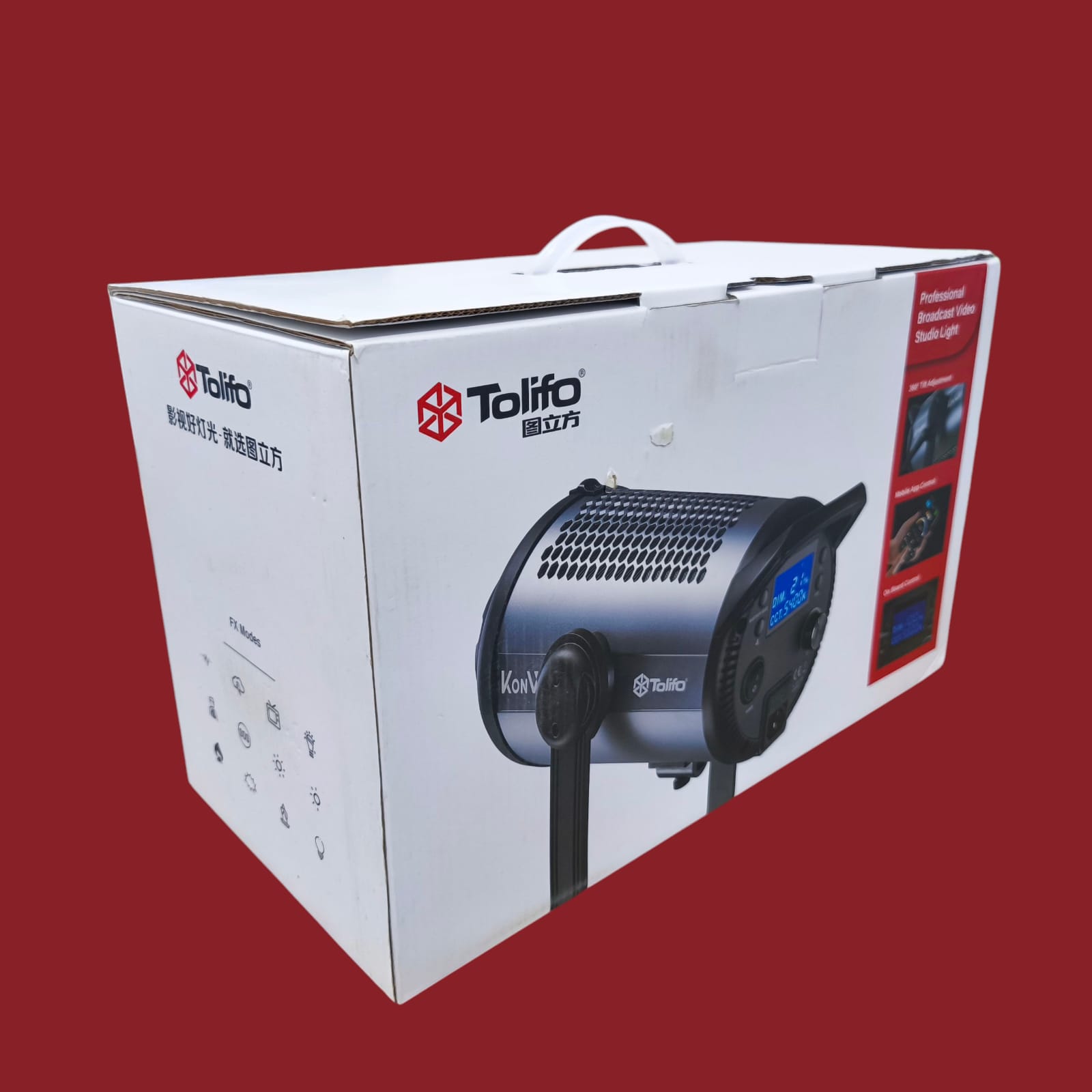 Gambar produk Tolifo Lampu Video LED Bi-Color COB Video Light 200W 2700-6500K 240V - KW-200B PRO