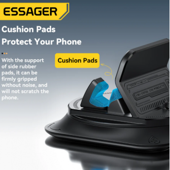 Gambar produk ESSAGER Dashboard Phone Holder For Car Anti Slip 360 Rotation - ES-ZJ39