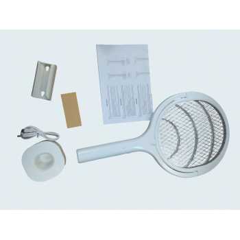Gambar produk YANKE Raket Nyamuk 90 Derajat USB Mosquito Swatter Electric Racket - AN02