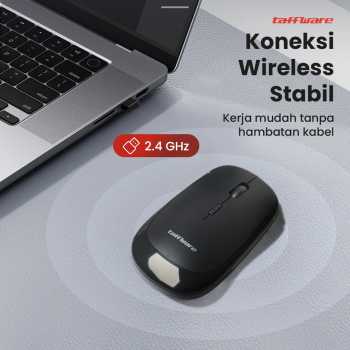 Gambar produk Taffware Mouse Wireless Optical 2.4GHz Slim Ergonomic 1600DPI - Y810