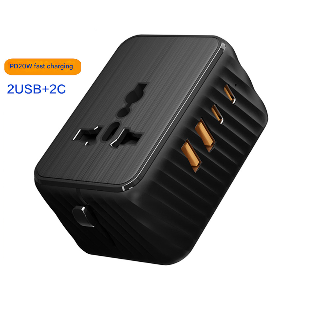 Lesse Universal Travel Adaptor Multi Port USB Type C UK EU USA 3.4A - INU167 Gambar produk Lesse Universal Travel Adaptor Multi Port USB Type C UK EU USA 3.4A - INU167