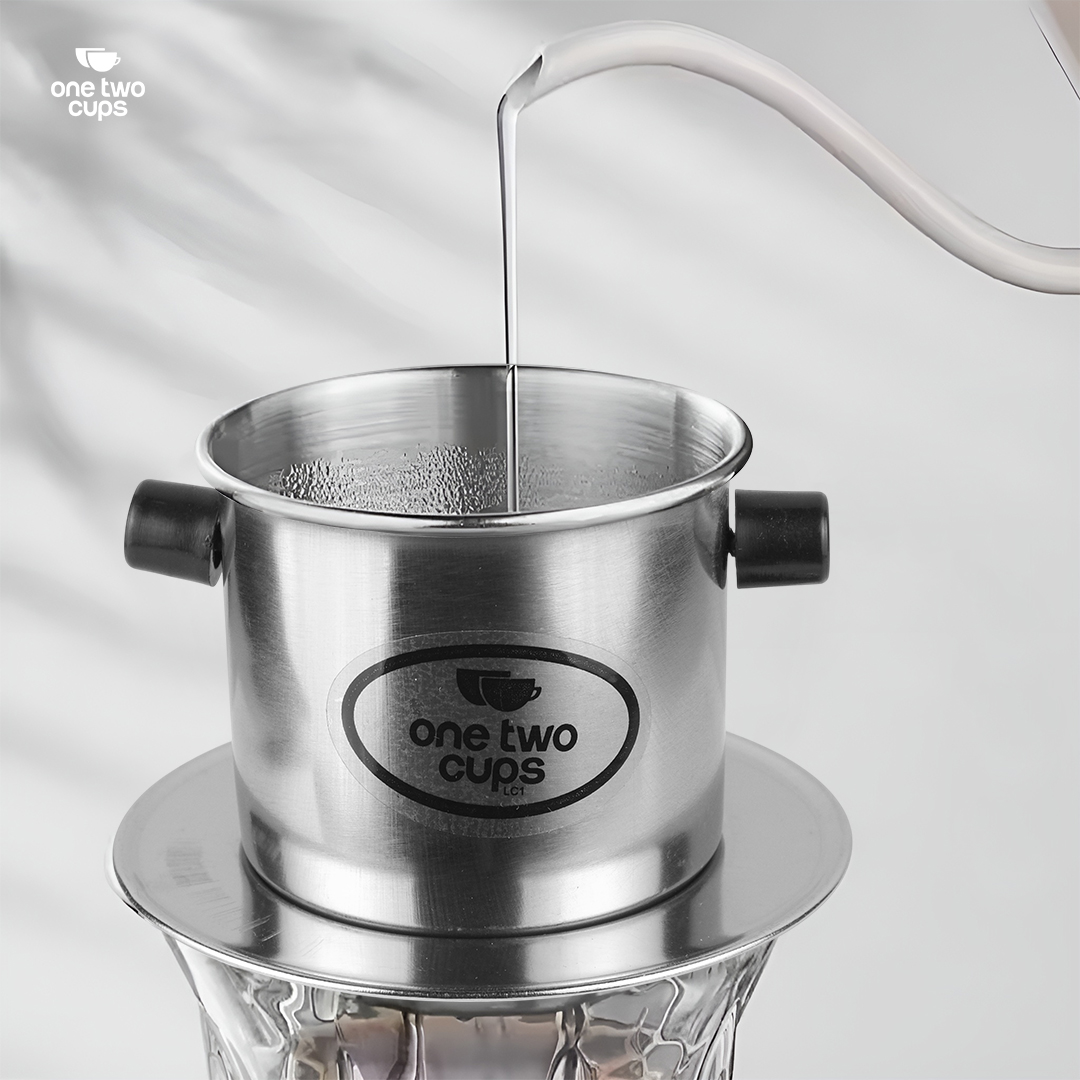 Gambar produk One Two Cups Vietnam Drip Coffee Filter Pot Saringan Kopi 120ml 7Q - ON-7Q