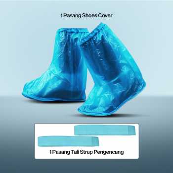 Gambar produk SAFEBET Jas Hujan Sepatu Anti Air Shoes Cover PVC Non Slip M 37-39 - YXT01