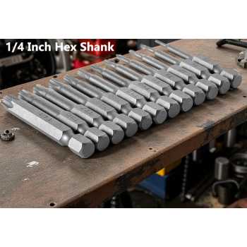 Mesee Kepala Obeng Torx Head Screwdriver Bits Set 1/4 Inch 12 PCS - MS12