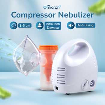TaffOmicron Alat Terapi Pernapasan Compressor Nebulizer Inhaler - GS-302