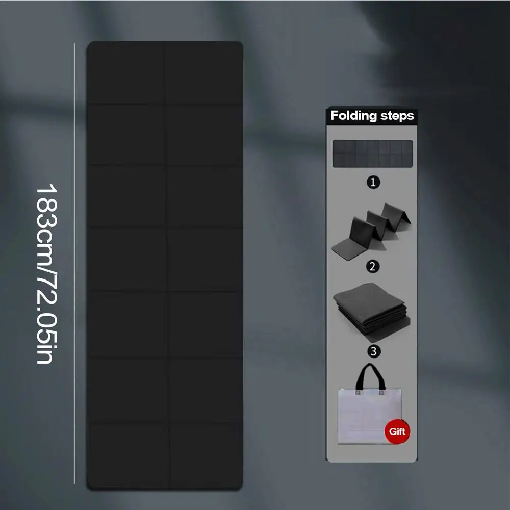 Gambar produk LOOZYKIT Matras Yoga Mat Lipat Anti Slip TPE Double Side 180x61cm - LK-3MM