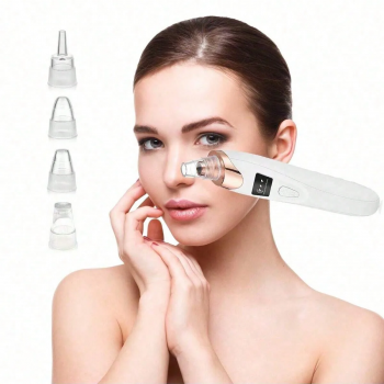 Gambar produk AGO Alat Hisap Komedo Elektrik Facial Pore Vacuum with 5 Suction Heads - GA5