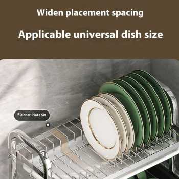 Gambar produk Treuy Rak Piring Dapur 2 Susun Stainless Steel 201 Drying Storage Rack - TR-201