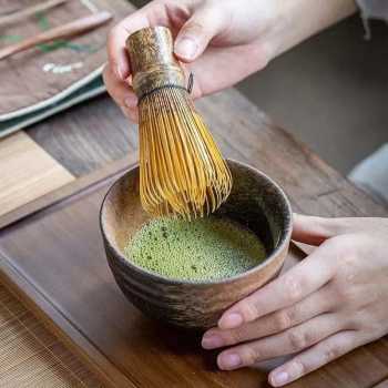 Baiben Li Chasen Bamboo Whisk Matcha Pengaduk Teh 80 Tangkai 74-78mm - B78
