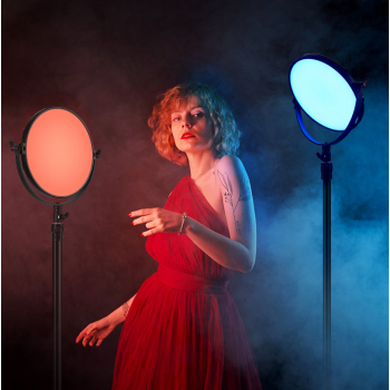 Gambar produk TOLIFO Lampu Kamera Foto Video Flashlight Studio Circle LED RGB 60W - R-S60RGB