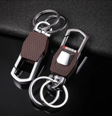 Gambar produk OMUDA Gantungan Kunci Carabiner Keychain Clip Double Ring Zinc Alloy - OM929