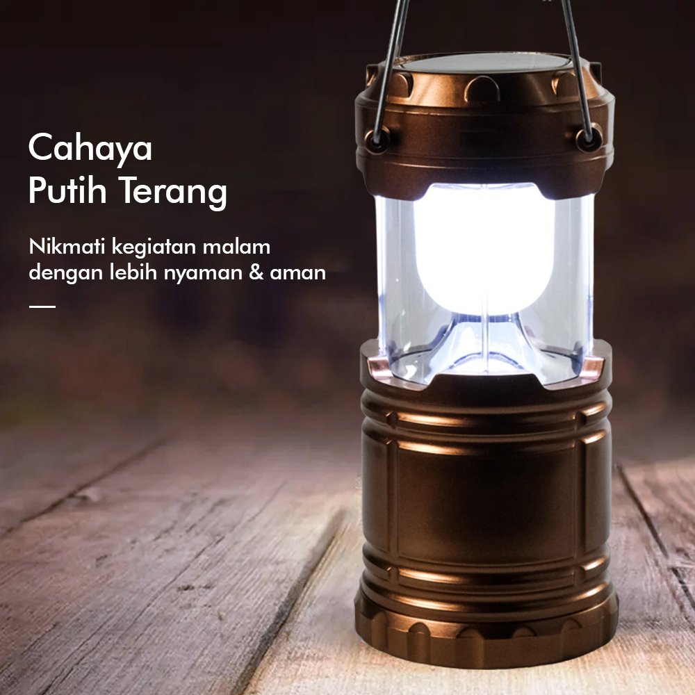 Gambar produk Firehong Lampu Lentera USB Emergency Camping Tenaga Solar 12W - G-85