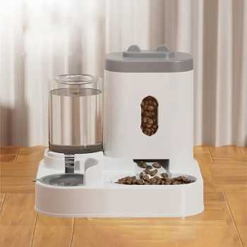 XYNYAN Tempat Makan Minum Anjing Kucing 2in1 Pet Food Water Dispenser - DC-168