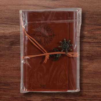 Gambar produk Toddi Buku Catatan Binder Kulit Notebook Retro Pirate Compass - ZB045