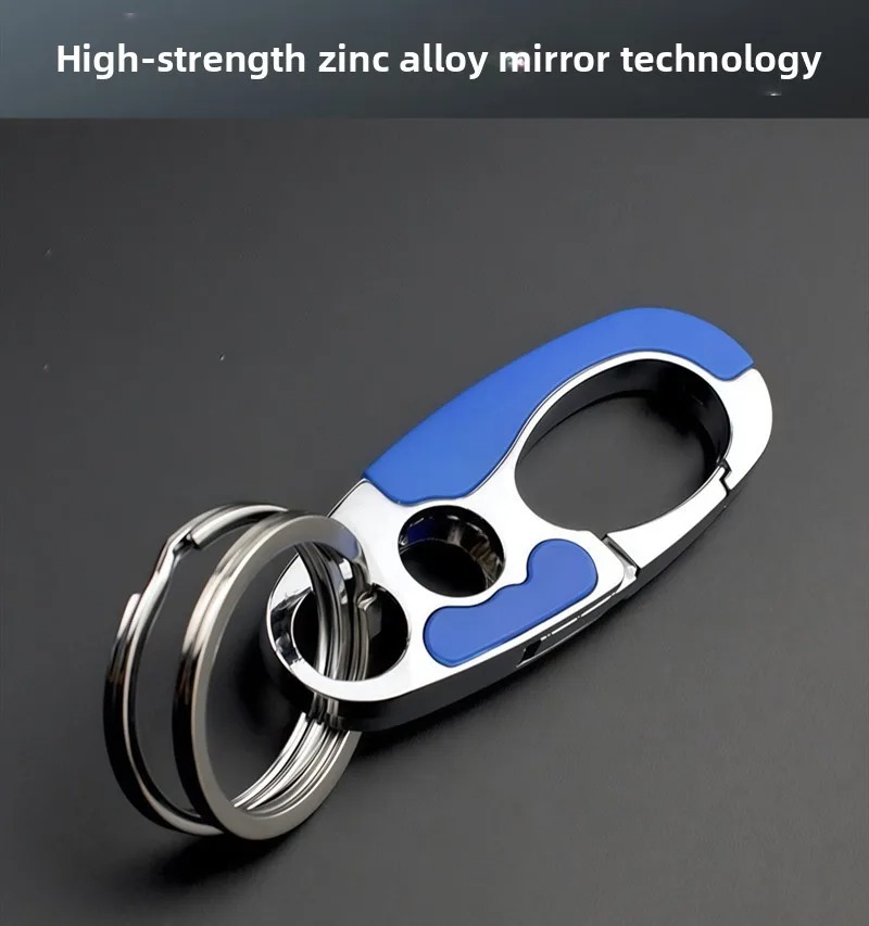 Gambar produk SINNYA Karabiner Gantungan Tas Zinc Alloy Double Ring Carabiner - SN-24