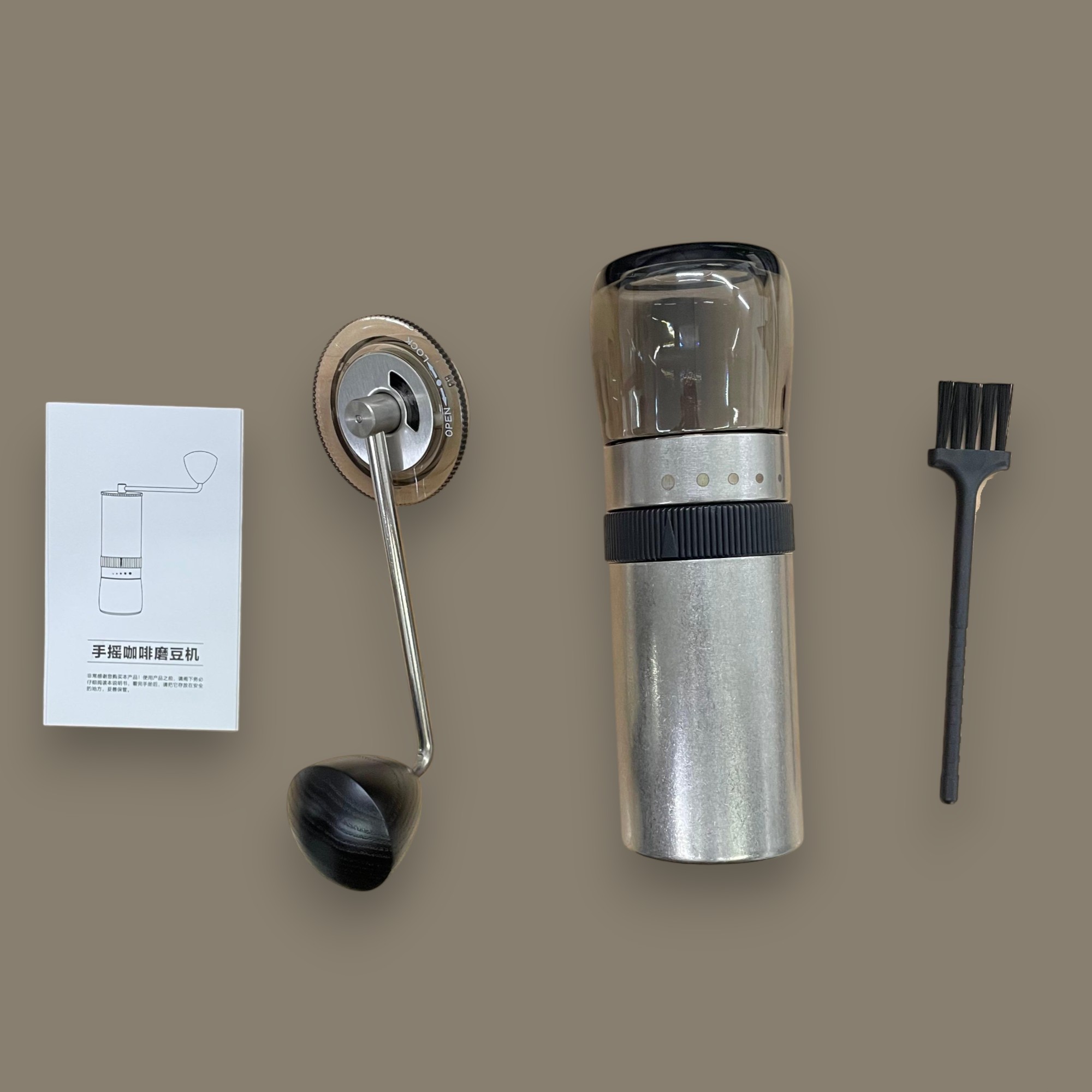 Gambar produk IZL Alat Penggiling Kopi Manual Coffee Grinder Seven Cornered Steel - I-88