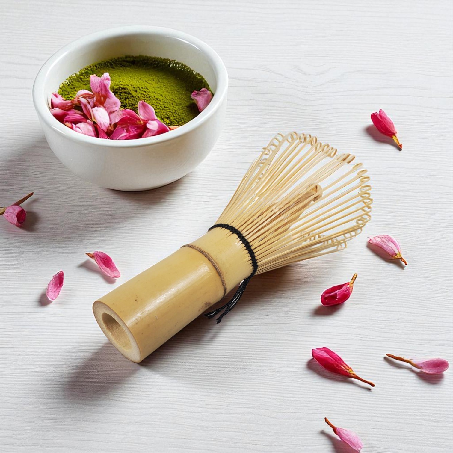 Gambar produk Baiben Li Chasen Bamboo Whisk Matcha Pengaduk Teh Jepang 52 Tangkai - B58