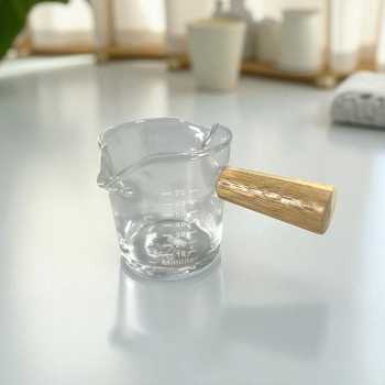 Gambar produk One Two Cups Gelas Milk Jug Pitcher Espresso Double Mouth 70ml - S08