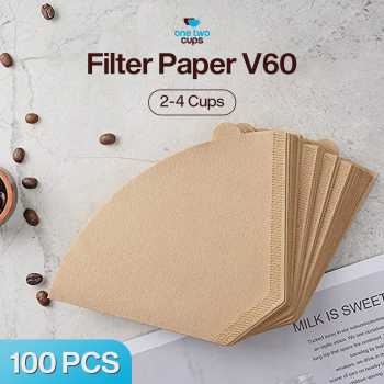 One Two Cups Kertas Saringan Kopi Filter Paper V60 2-4 Cups 100 PCS - U102