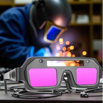 LIOMING Kacamata Las Otomatis Automatic Dimming Welding Glasses - N56