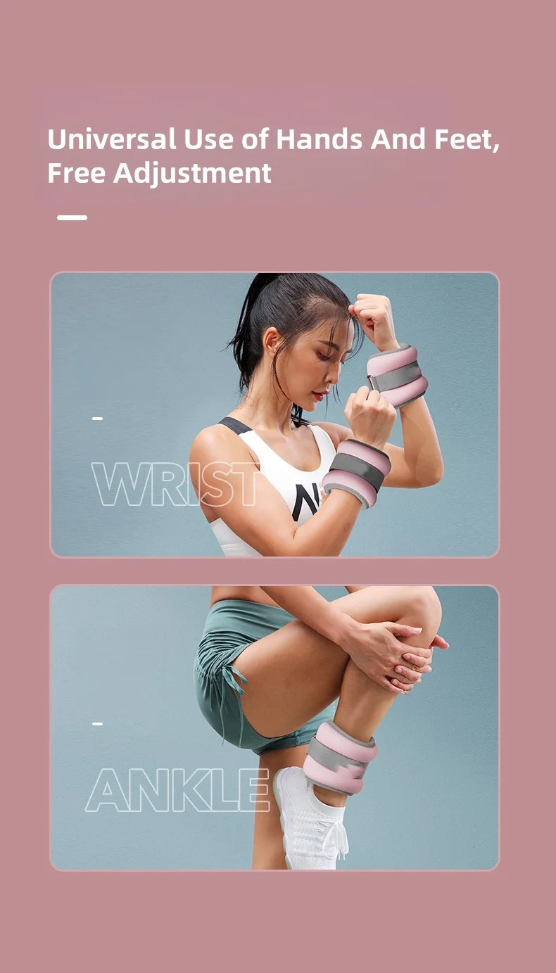 AMYOGA Wrist Sandbag Arm Leg Fitness Workout 2 PCS 0.5kg - AM25 Gambar produk AMYOGA Wrist Sandbag Arm Leg Fitness Workout 2 PCS 0.5kg - AM25