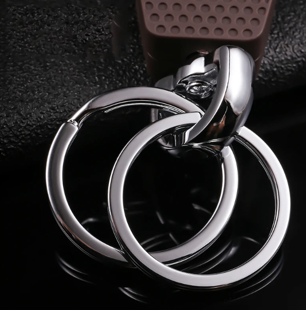 Gambar produk OMUDA Gantungan Kunci Carabiner Keychain Clip Double Ring Zinc Alloy - OM929