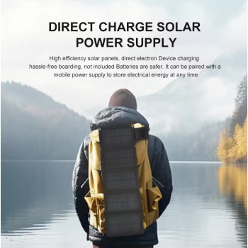 Gambar produk Lifewon Panel Surya Lipat Solar Panel Portable with USB Type C 12W 5V - LI5
