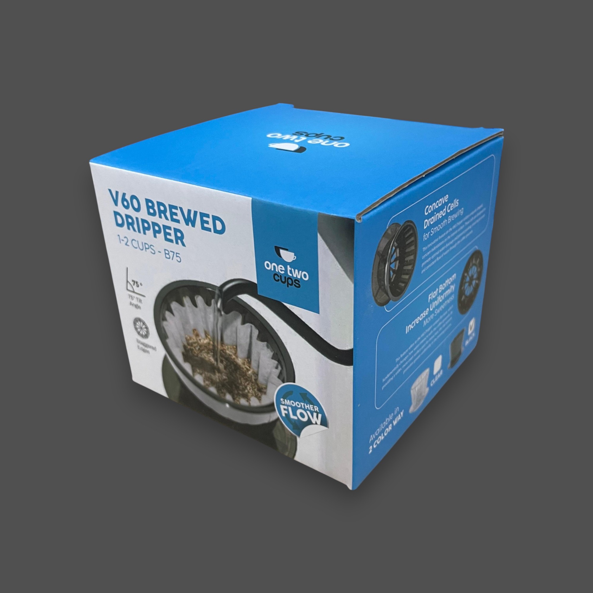 Gambar produk One Two Cups Filter Penyaring Kopi V60 Coffee Filter Dripper 1-2 Cups - B75