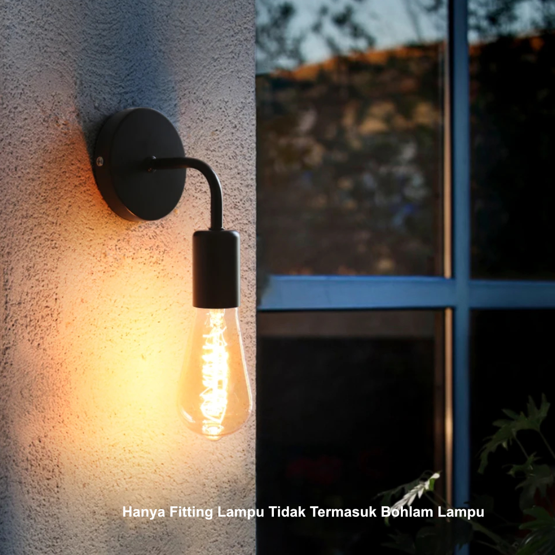 Gambar produk FMA Fitting Lampu Hias Dinding Minimalis Nordic Modern Wall Light E27 - FM-EE