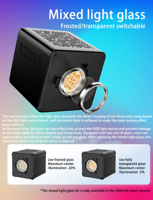 Gambar produk LIYADI Lampu Fotografi LED Portabel RGB COB Video Light 100W 6500K - G100 PRO (RGB)