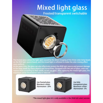 Gambar produk LIYADI Lampu Fotografi LED Portabel RGB COB Video Light 100W 6500K - G100 PRO (RGB)